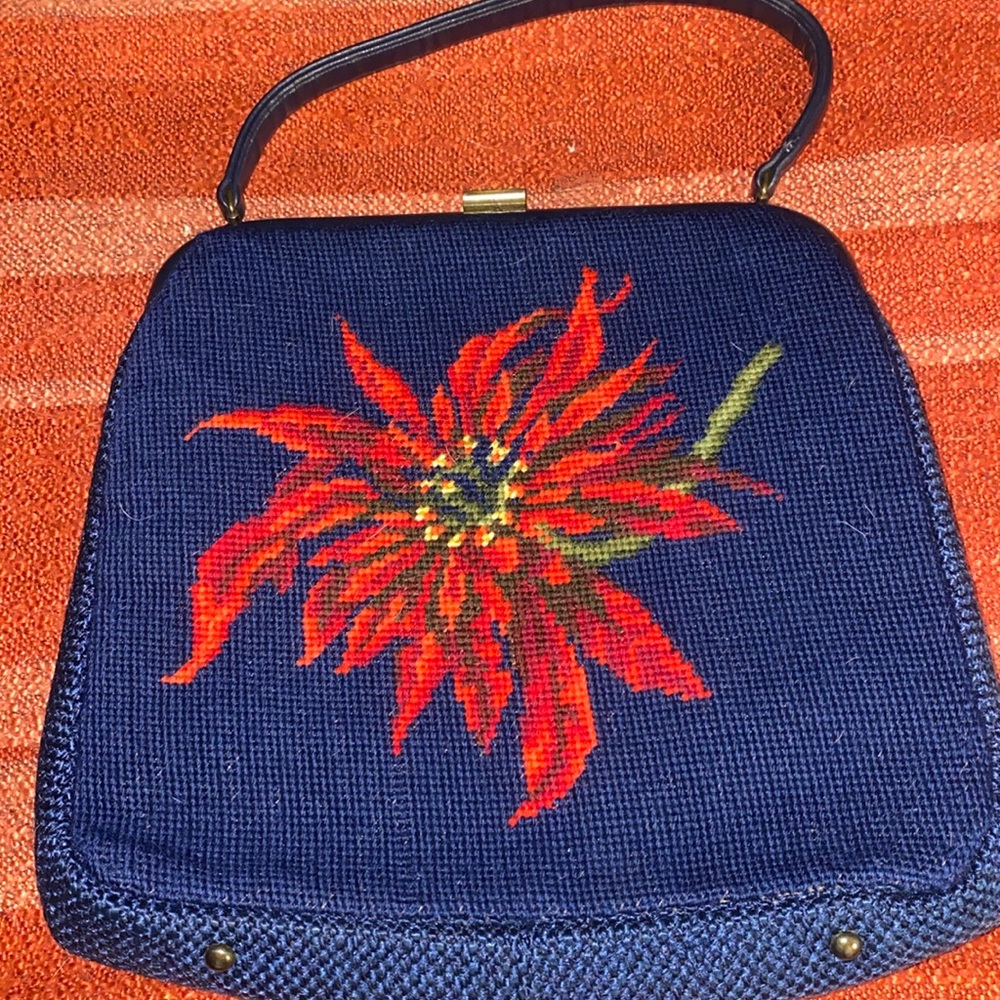 JR FLORIDA-USA JULIUS RESNICK CREWEL BAG VINTAGE